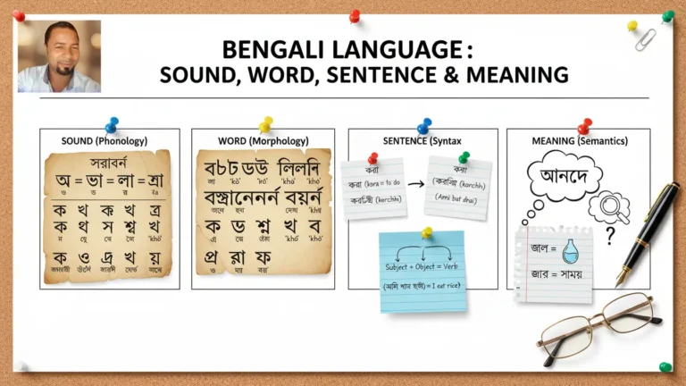كيف تعمل اللغة البنغالية؟ فهم الصوت والكلمة والجملة والمعنى