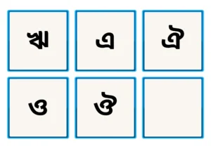 الحروف الصوتية للغة البنغالية