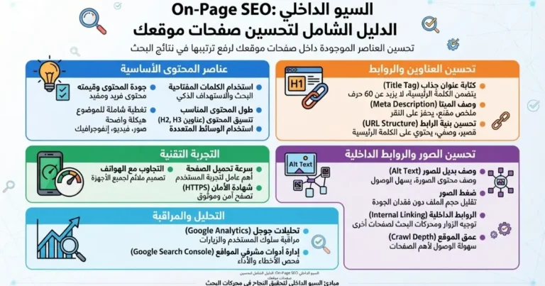 السيو الداخلي On-Page SEO: الدليل الشامل لتحسين صفحات موقعك