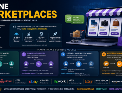 How Online Marketplaces Work: Business Models, Revenue, and Examples