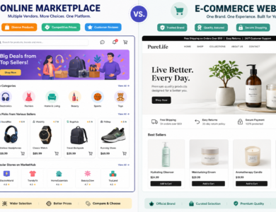 Online Marketplace vs. E-commerce Website: What’s the Difference?