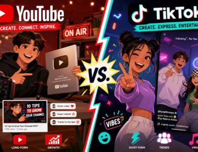 YouTube vs. TikTok: How Two Major Content Platforms Work